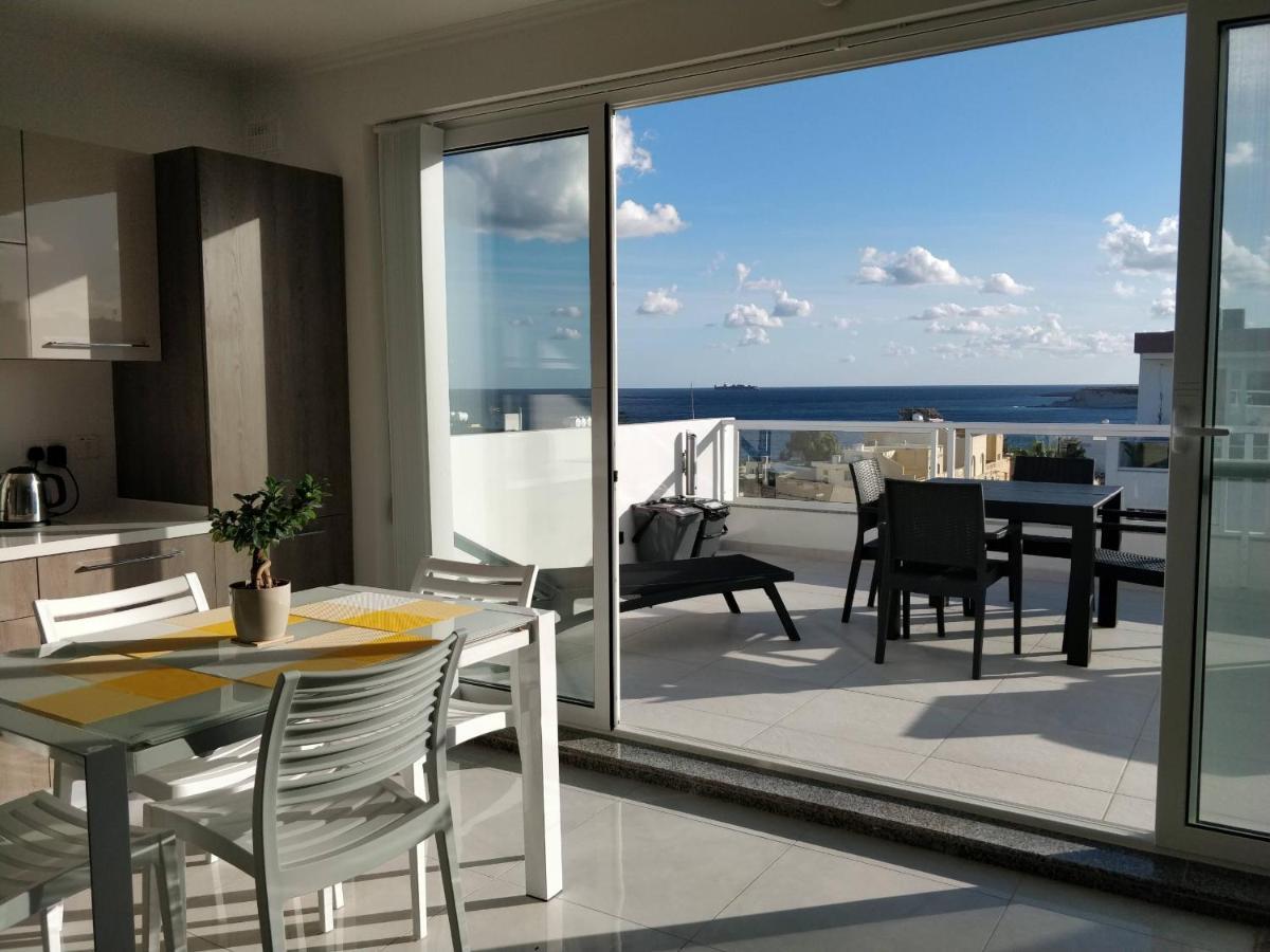 Sea View Penthouse With Large Terrace Irom1-1 Apartment Марсаскала Екстериор снимка